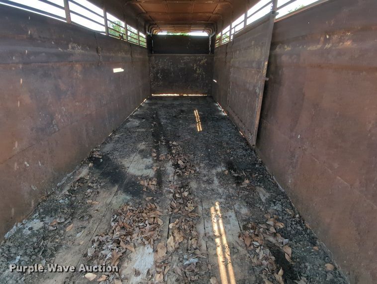 image for item MY9325 Shop built  livestock trailer