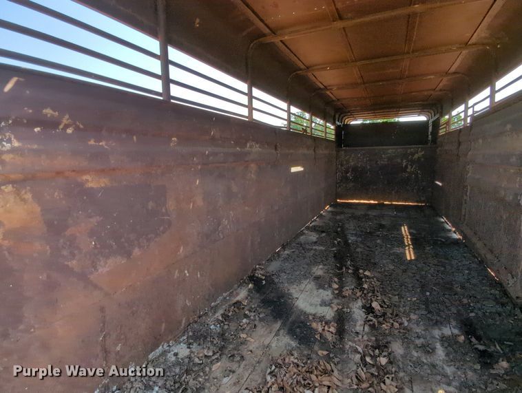 image for item MY9325 Shop built  livestock trailer