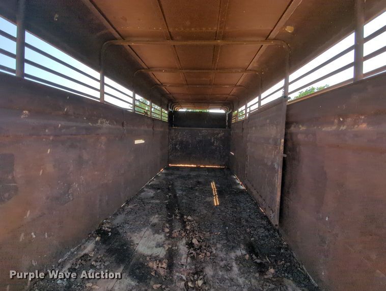 image for item MY9325 Shop built  livestock trailer