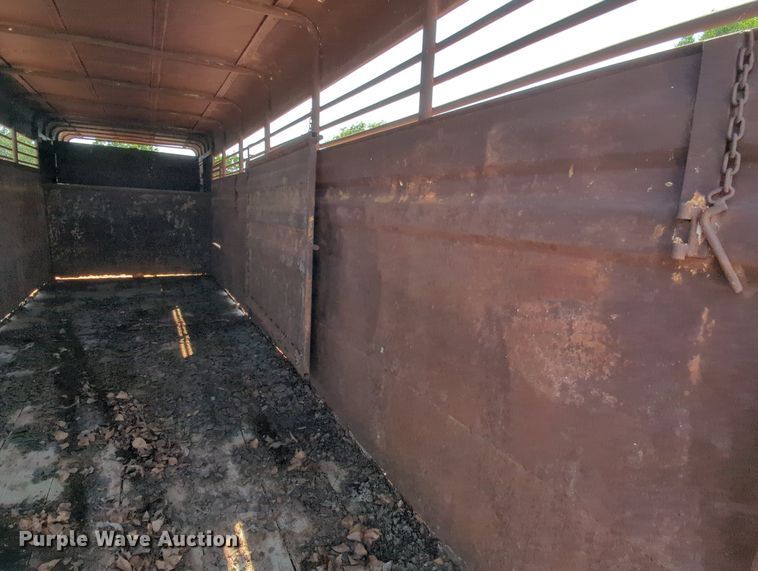 image for item MY9325 Shop built  livestock trailer