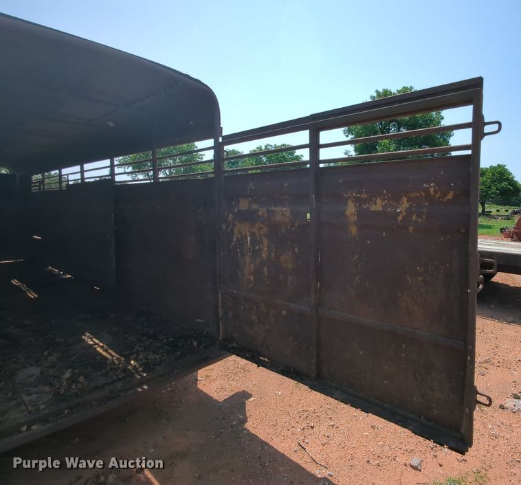 image for item MY9325 Shop built  livestock trailer