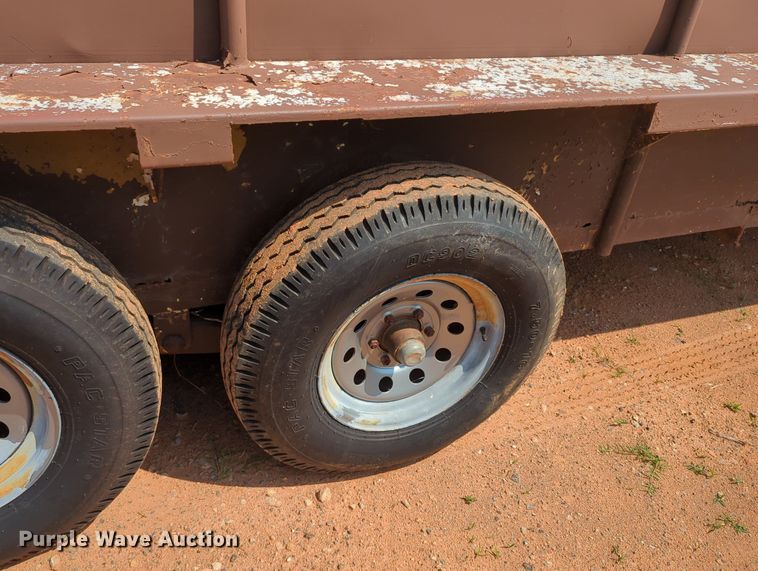 image for item MY9325 Shop built  livestock trailer
