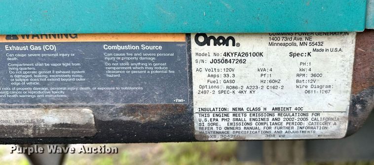 image for item OG9053 2006 Winnebago Sightseer WFD29R  RV