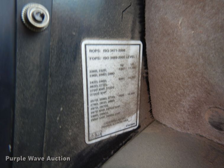 image for item AF9676 2017 Caterpillar 246D  skid steer loader