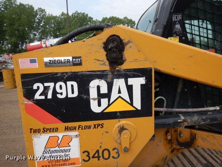 image for item AF9677 2017 Caterpillar 279D  tracked skid steer loader