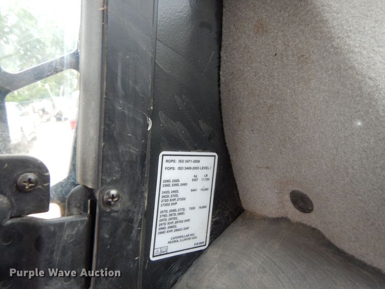 image for item AF9678 2019 Caterpillar 279D  tracked skid steer loader