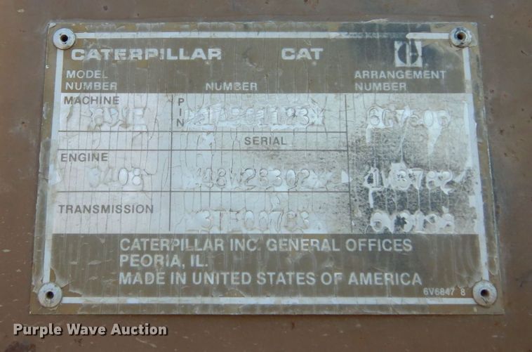 image for item AF9681 1989 Caterpillar 631E  conventional scraper