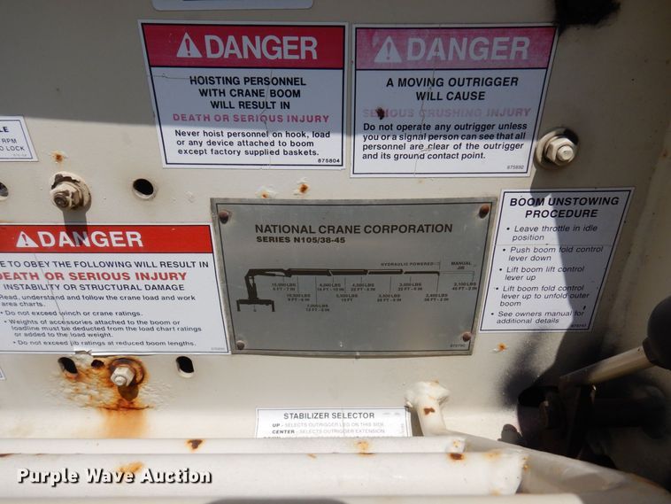 image for item AF9698 2006 Sterling LT9500  crane truck