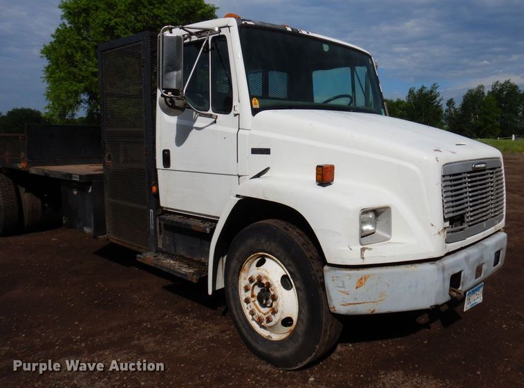 image for item AF9700 2003 Freightliner FL70  dump flatbed truck