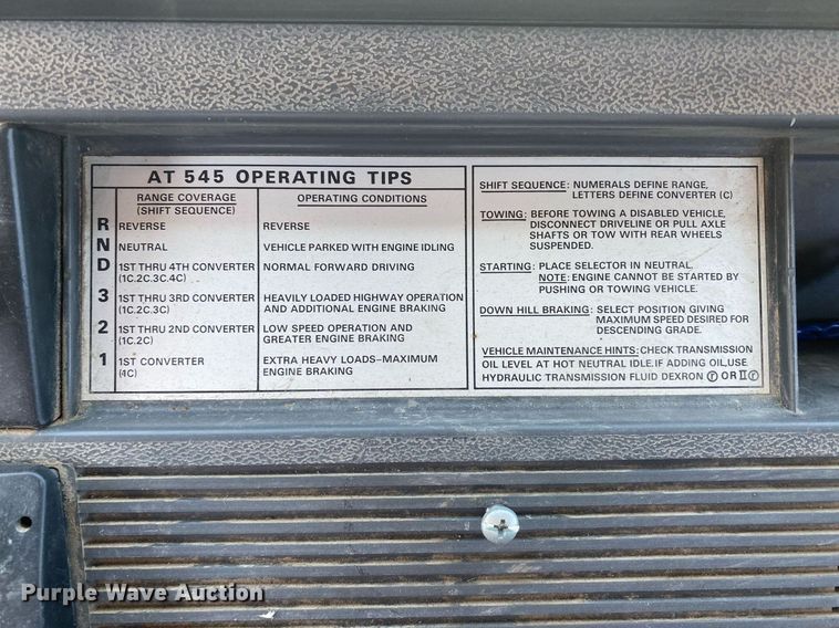 image for item DI7772 1998 Mack MS Series  street sweeper truck