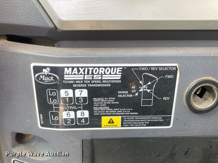 image for item DI7816 2012 Mack GU713  dump truck