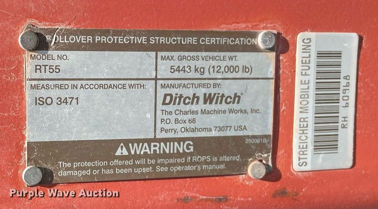 image for item DL3771 2007 Ditch Witch RT55  rock saw
