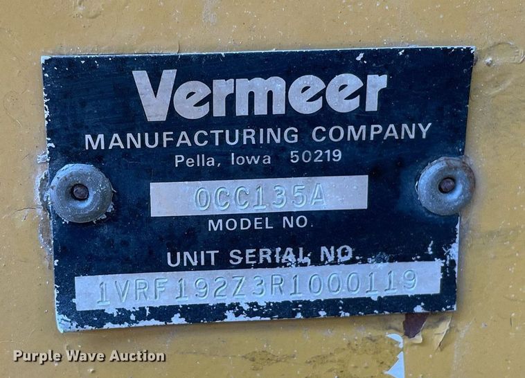 image for item DL3780 1994 Vermeer CC135A Offset  concrete cutter