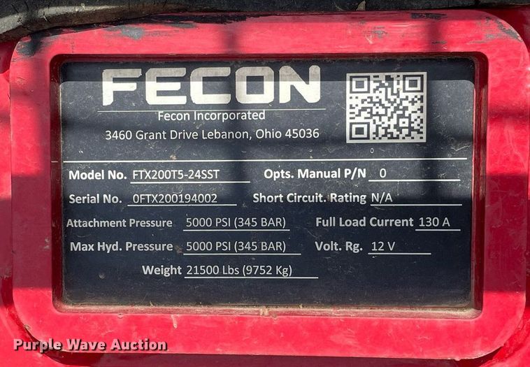 image for item DL3781 Fecon FTX200T5-24SST  mulcher