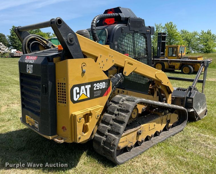 image for item DL3783 2017 Caterpillar 299D2XHP  tracked skid steer loader