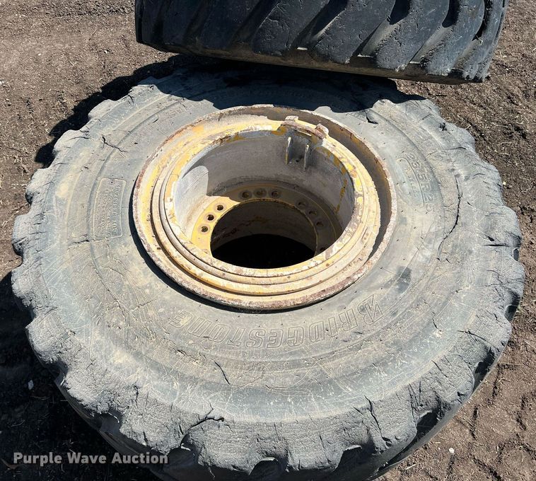 image for item DN3033 (4) 23.5R25 wheels and tires