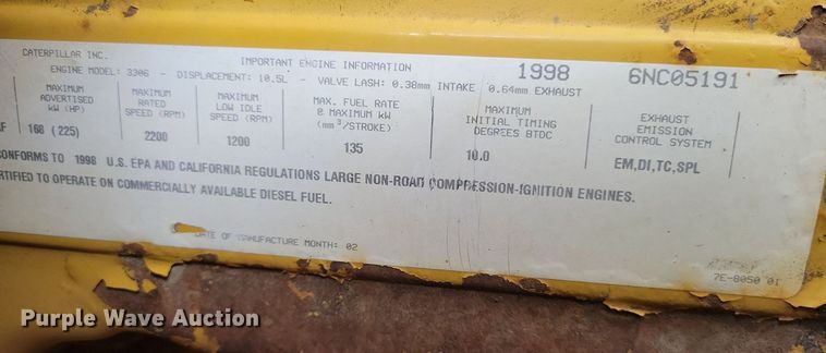 image for item DN3996 1998 Caterpillar D6R  dozer