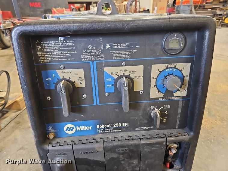 image for item DO2762 Miller Bobcat 250 EFI  welder/generator