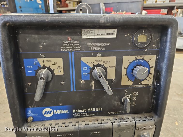 image for item DO2763 Miller Bobcat EFI 250  welder/generator