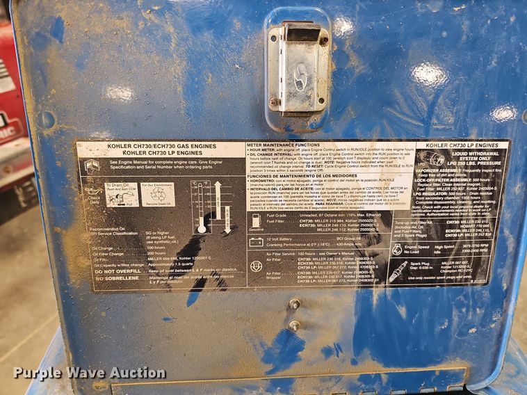 image for item DO2763 Miller Bobcat EFI 250  welder/generator