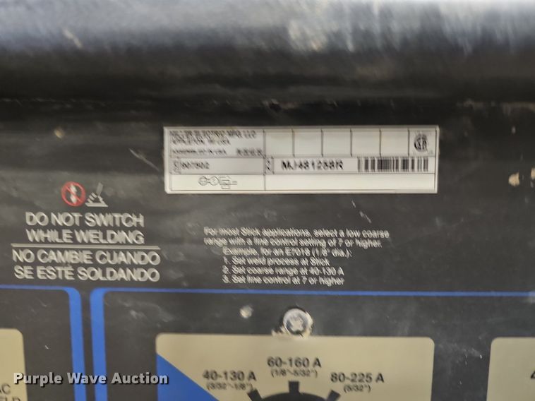 image for item DO2763 Miller Bobcat EFI 250  welder/generator