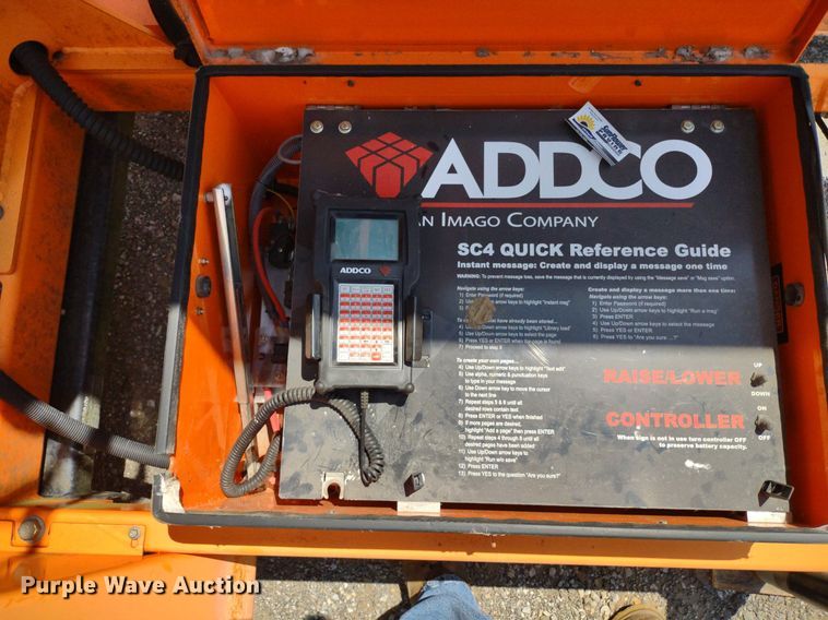 image for item DO5046 2012 Addco  message board trailer