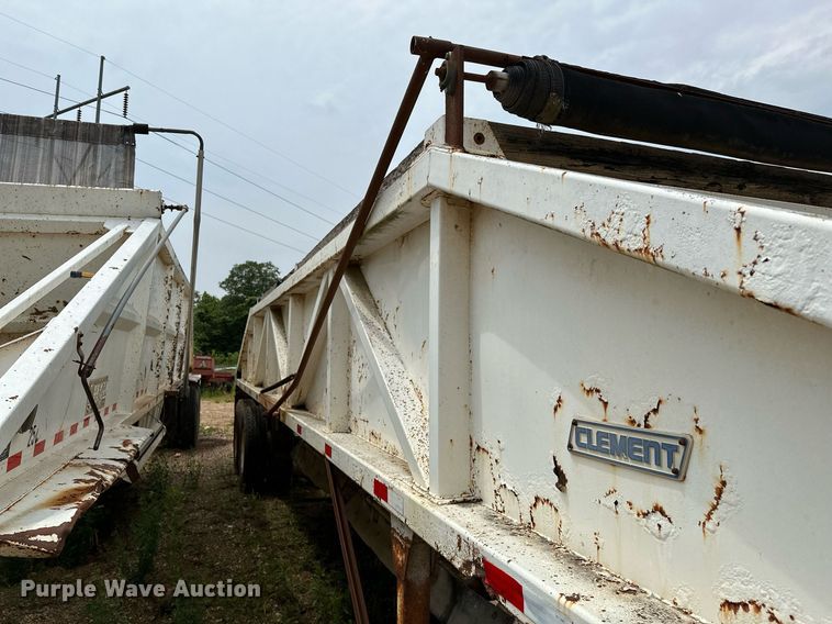 image for item DP3163 1998 Clement 3520BH  bottom dump trailer