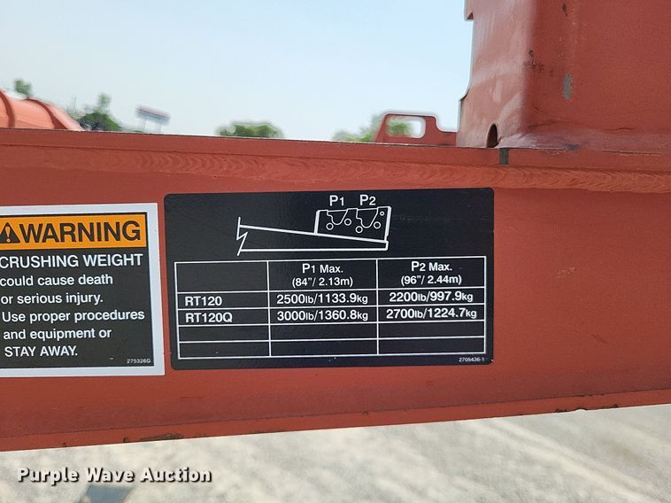 image for item DP5171 2012 Ditch Witch RT120 Quad  vibratory cable plow