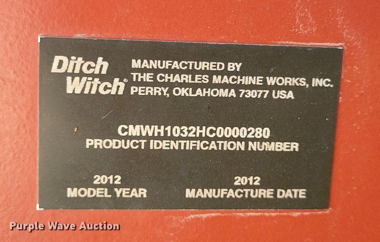 image for item DP5171 2012 Ditch Witch RT120 Quad  vibratory cable plow