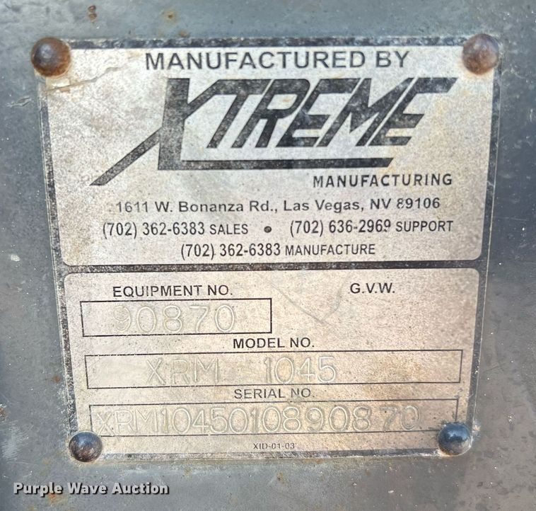 image for item DQ2071 2008 Xtreme XRM1045  telehandler