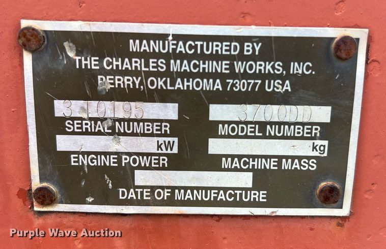 image for item DQ2088 Ditch Witch 3700  trencher