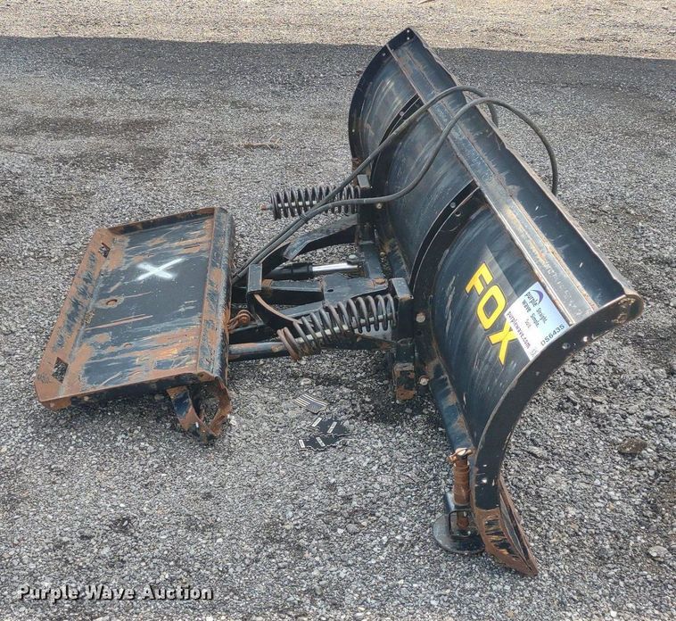 image for item DS6435 Black Fox  7' 6" W skid steer snow plow
