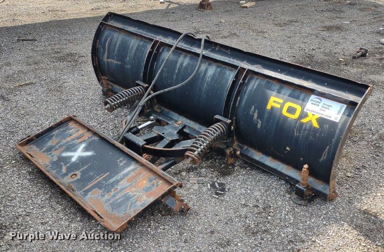 image for item DS6435 Black Fox  7' 6" W skid steer snow plow