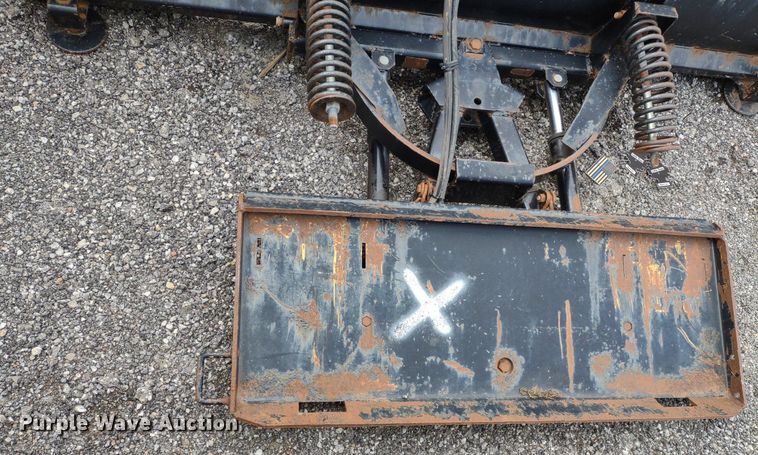 image for item DS6435 Black Fox  7' 6" W skid steer snow plow