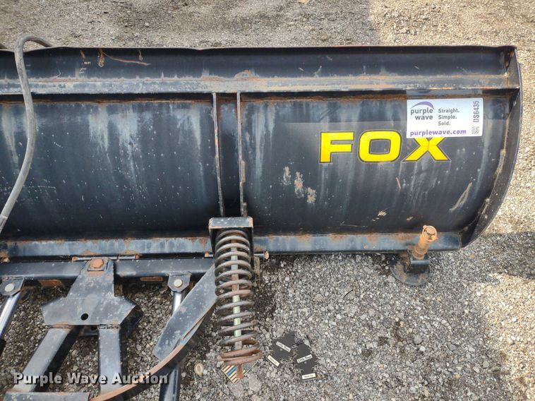 image for item DS6435 Black Fox  7' 6" W skid steer snow plow