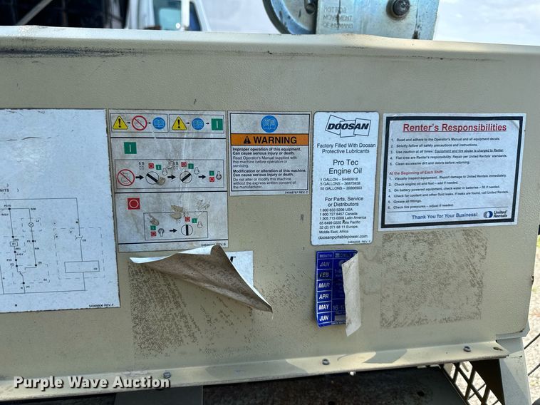 image for item DS6446 2010 Ingersoll Rand  light plant