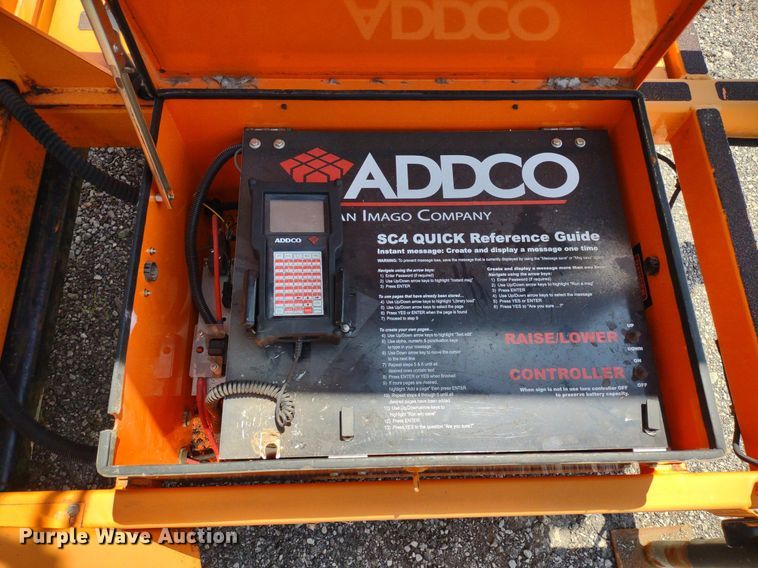 image for item DS6451 2012 Addco  message board trailer