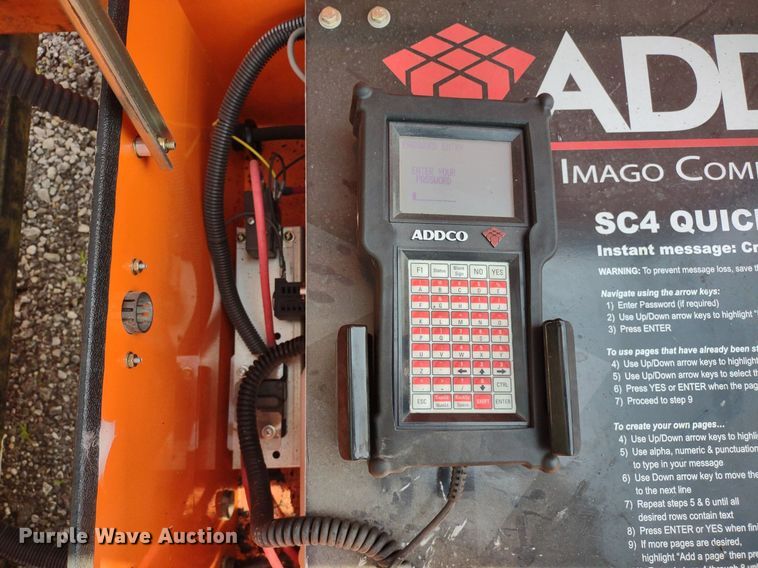 image for item DS6451 2012 Addco  message board trailer