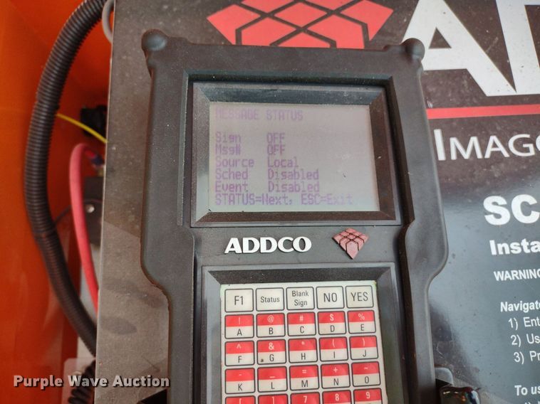 image for item DS6451 2012 Addco  message board trailer