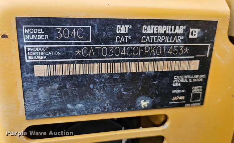 image for item DS6470 2006 Caterpillar 304CCR  mini excavator