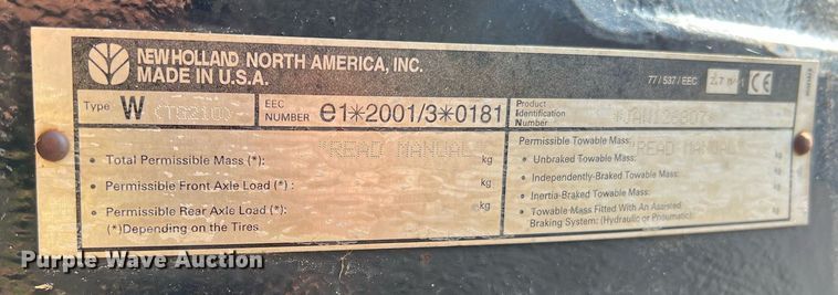 image for item II9073 2003 New Holland TG210  MFWD tractor