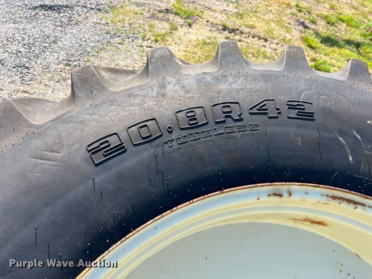 image for item II9140 (2) Goodyear Dyna Torque Radial 20.8R42 tires and wheels