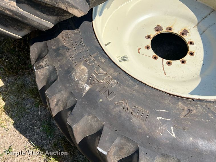 image for item II9140 (2) Goodyear Dyna Torque Radial 20.8R42 tires and wheels
