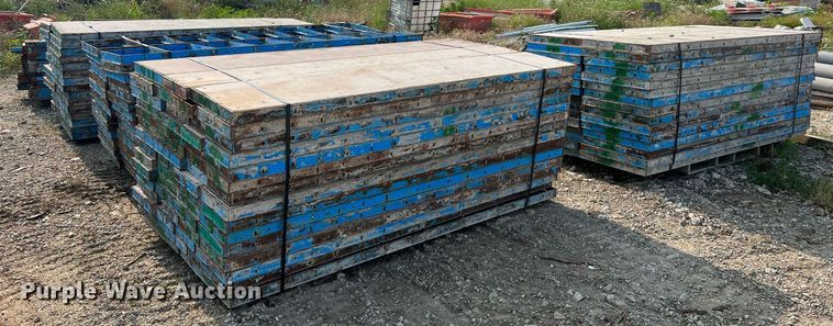 image for item II9196 (9) pallets of concrete forms