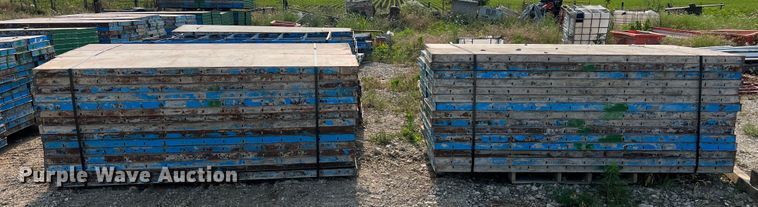 image for item II9196 (9) pallets of concrete forms