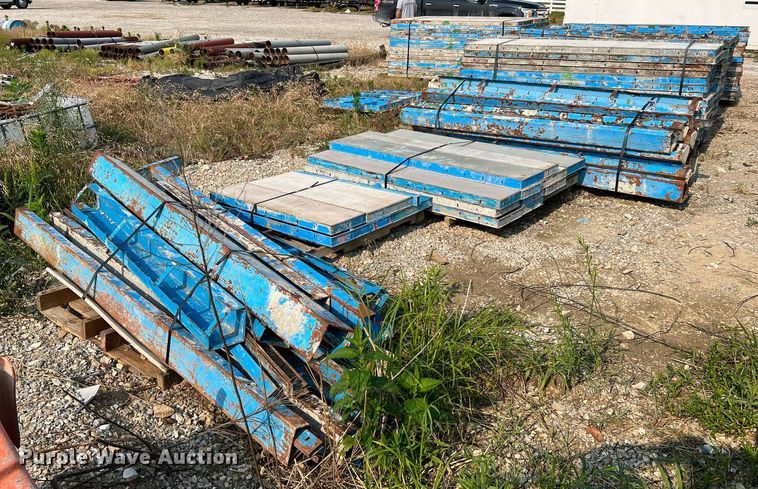 image for item II9196 (9) pallets of concrete forms