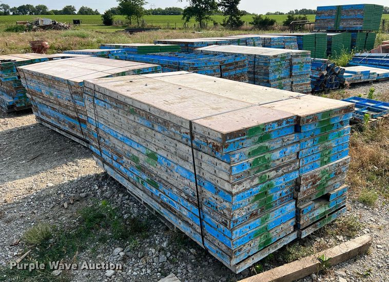 image for item II9196 (9) pallets of concrete forms