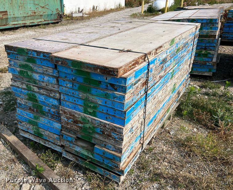 image for item II9196 (9) pallets of concrete forms