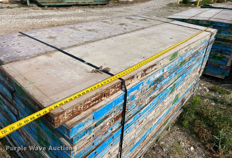 image for item II9196 (9) pallets of concrete forms