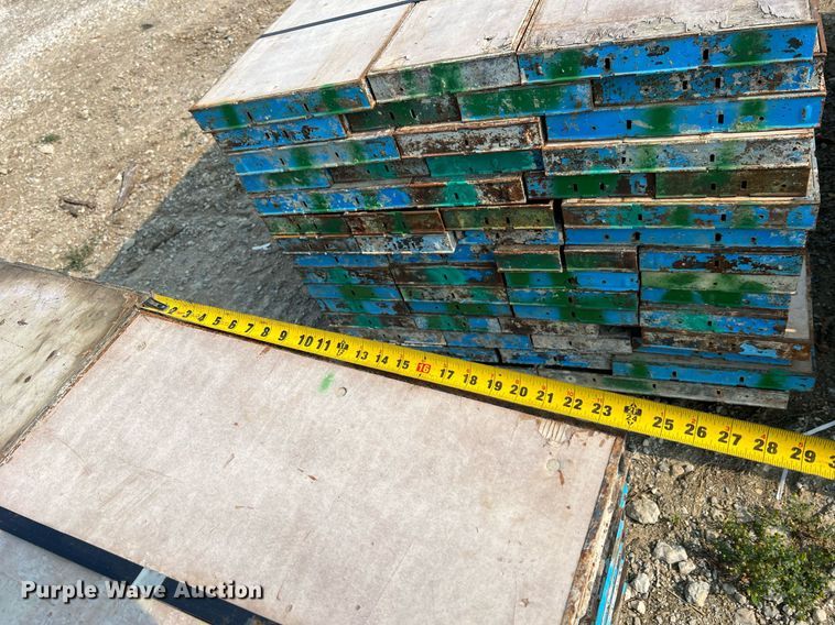 image for item II9196 (9) pallets of concrete forms